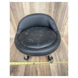 Low Profile Rolling Swivel Stool