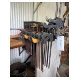 Quick Release Bar Clamps with Metal Rack