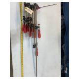 Assorted Steel Bar Clamps Lot