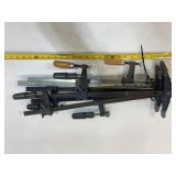 Woodworking Bar Clamps with Mixed Handles