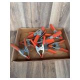 Metal Spring Clamps with Orange Handles