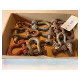 Heavy Duty Metal Clevis Shackles Lot