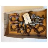 Heavy Duty Metal Clevis Pins & Shackles Lot