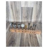 Forstner Drill Bits Set with Wooden Stand