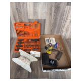 Craftsman Tap Set, Plumb Bob & Drill Bits