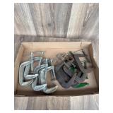 Assorted Metal C-Clamps Collection