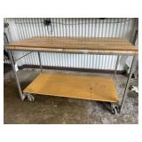 Industrial Mobile Worktable with Caster Wheels