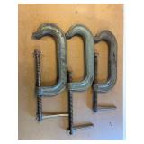 3 Wilton Heavy Duty C Clamps