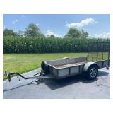 Single Axle Utility Trailer with Ramp Gate