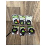 Lot of 6 Pittsburgh QuikFind 25ft Tape Measures