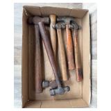 Assorted Wooden Handled Hammers Collection