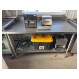 Stainless Steel Table w/ Backsplash