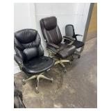 (3) Office Chairs
