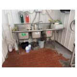 Stainless 3 Hole Sink w/ Drain Board