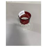 Ruby red stained glass
