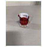 Ruby red stained glass
