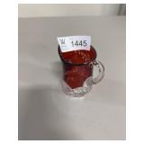 Ruby red stained glass