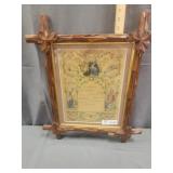 Wood Frame Picture of Baptism