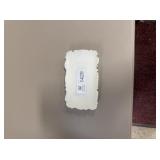 Antique white milk glass