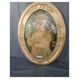 Gold Oval Frame with Photo