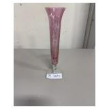 Pink wine glass