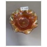 Carnival glass bowl