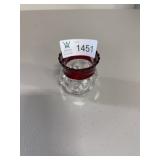 Ruby red stained glass