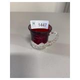 Ruby red stained glass