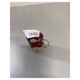 Ruby red stained glass