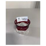 Ruby red stained glass