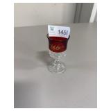Ruby red stained glass