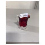 Ruby red stained glass