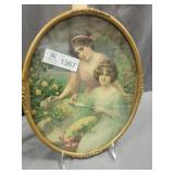 Oval Picture of Two Ladies