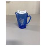 Shirley Temple Hazel Atlas Blue Creamer