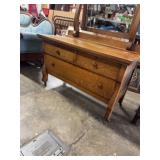 3 Drawer Dresser-20.5x42x25, mirror- 27x43
