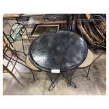 Ice cream parlor table & chairs