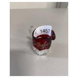 Ruby red stained glass