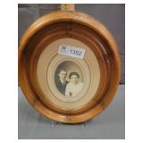 Oval Picture of a Man and Woman