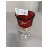 Ruby red stained glass