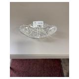 Crystal relish cut glass