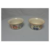 Fruit Medley Pottery Bowls (2)