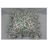 Traditional Holly Pattern 16" Sq. Pillow