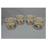 Fruit Medley Potter Cups (4)