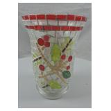 Holly Berry Mosiac Vase