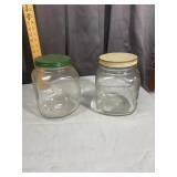 Glass Refrigerator and Pantry Canister Jars with M