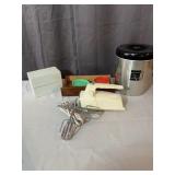Kitchenalia Lot West Bend Canisters Sunbeam Hand M