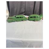 Antique Marx Pressed Tin Streamline Coupe and Trav