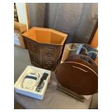 Assorted Home Accents Including Magazine Rack Wast