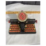 Antique Louis Marx Dial Typewriter Lithographed Ti