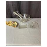 Assorted Glass and Ceramic Tableware Serving Bowls
